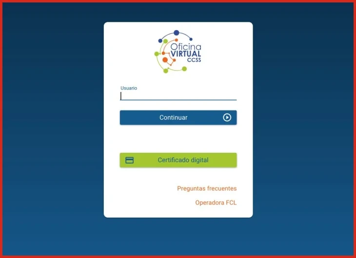¿Consulta FCL - Oficina Virtual - Caja Costarricense de Seguro Social?