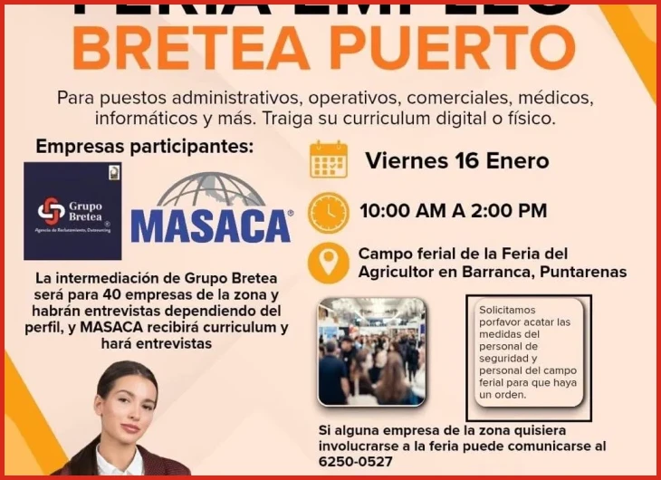 Ofertas de empleo en turismo en Puntarenas