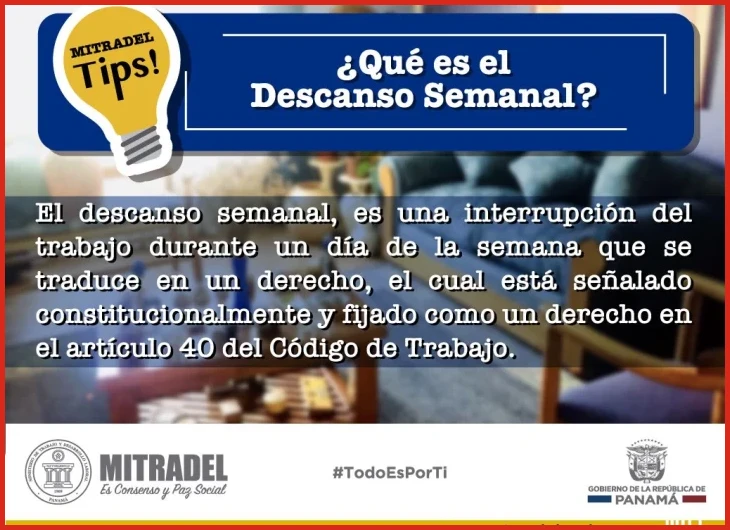 Qué es el descanso semanal obligatorio